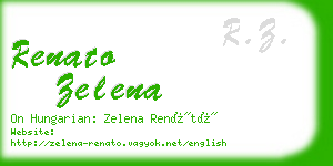 renato zelena business card